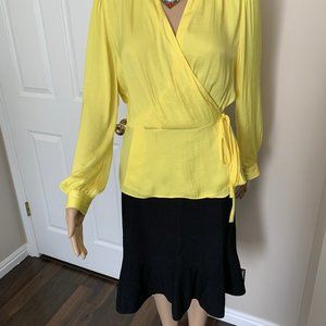 Vince Camuto Blouse - Women's V-Neck Satin